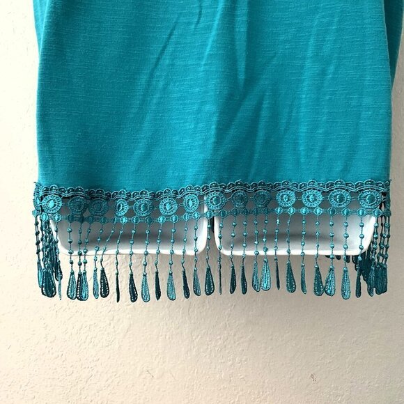 TASSEL LACE WAKE ME UP FOR SUMMER TOP PLUS 1X - Picture 6 of 10